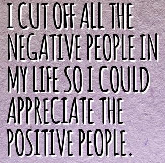 Cut Off Negative People